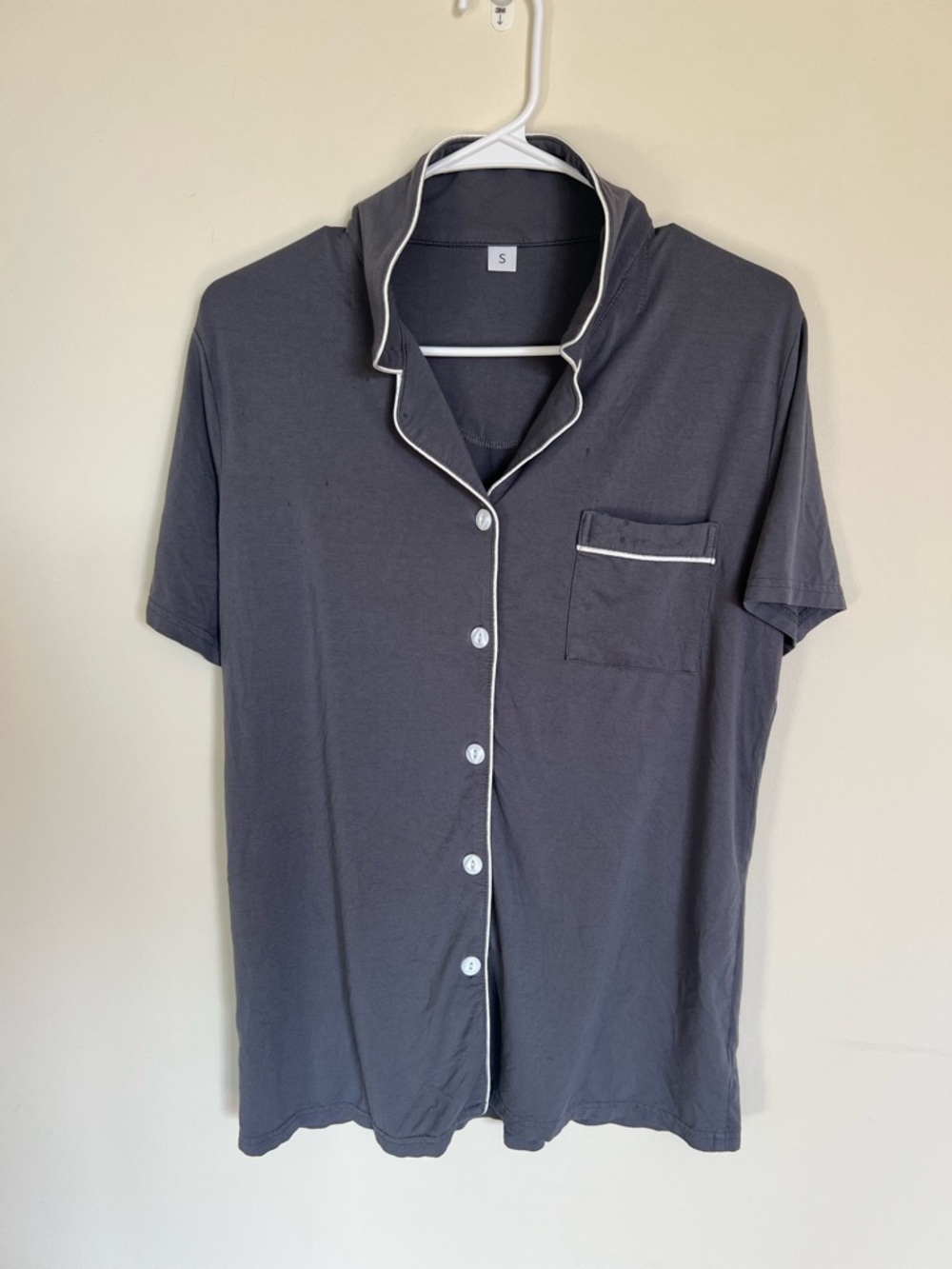 Women’s Button Up Short Sleeve Pajama Shirt